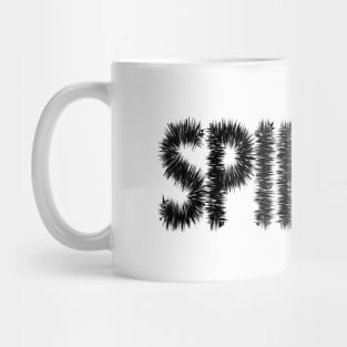 Spiking typography design Mug